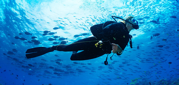 Baptême de plongée